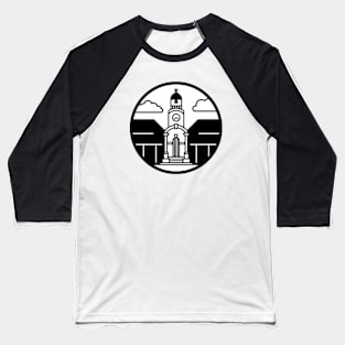 Tour Aotearoa - Hokitika Clocktower Icon Baseball T-Shirt